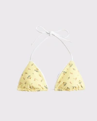 Reversible Halter String Triangle Bikini Top