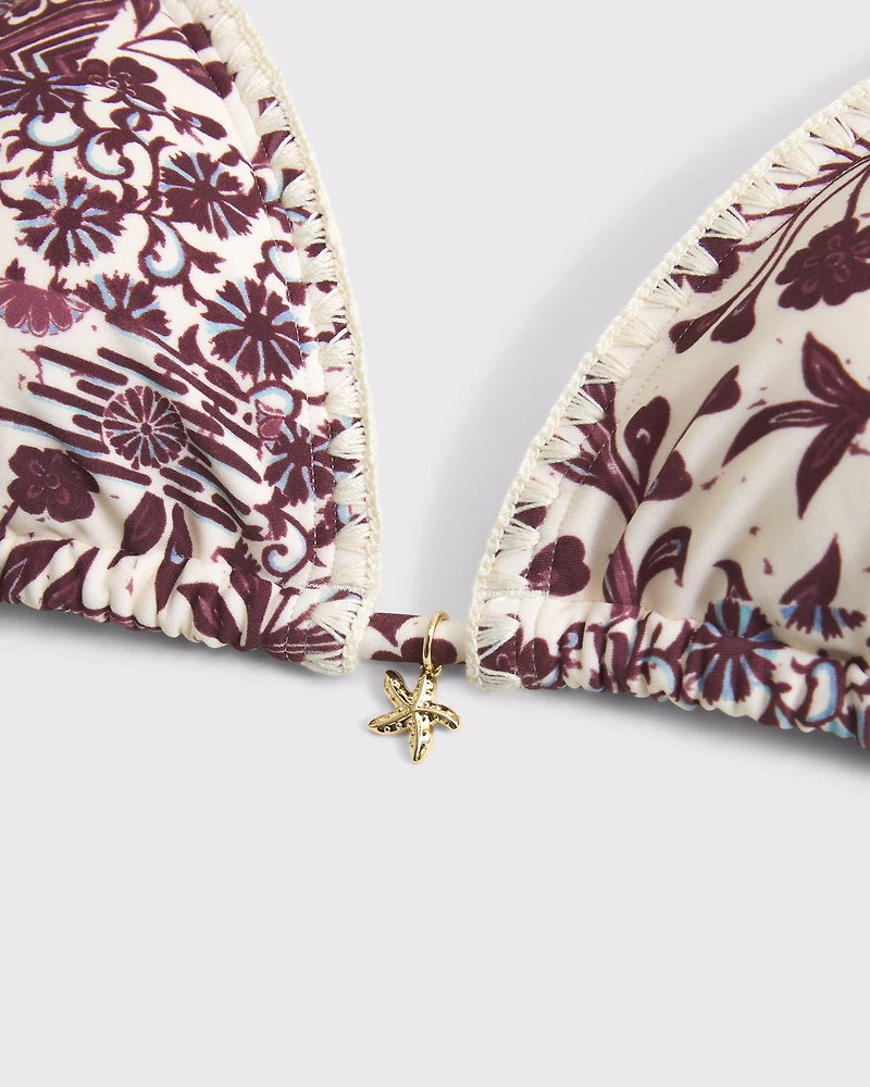 Halter String Triangle Bikini Top