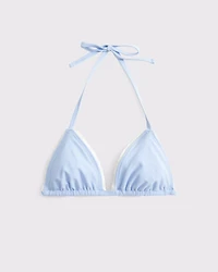 Reversible Halter String Triangle Bikini Top