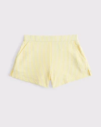 Seersucker Swim Short Coverup