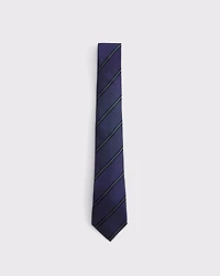The A&F Collins Navy Stripe Tie