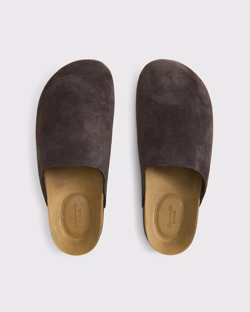 Suede Mules