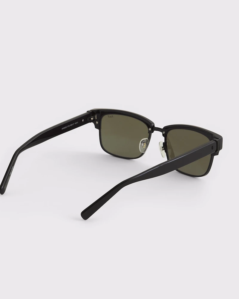 Semi-Rimless Sunglasses