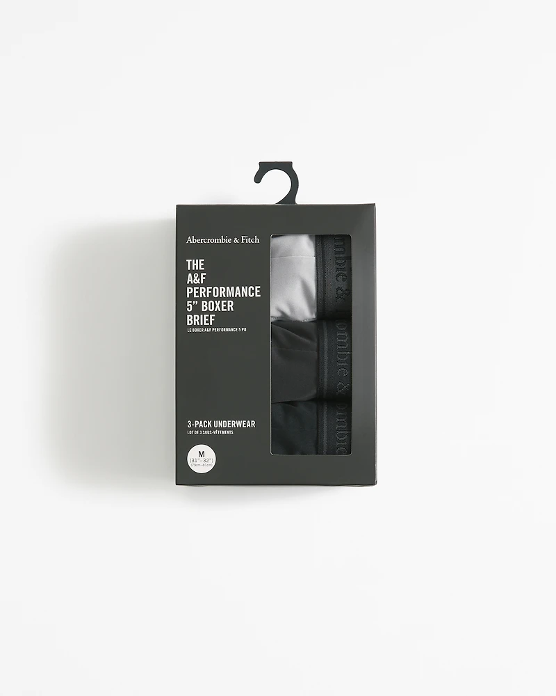 5" -Pack A&F Performance Boxer Briefs