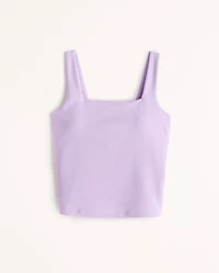YPB sculptLUX Waist-Length Squareneck Slim Tank