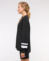 YPB Active Cotton-Blend Long-Sleeve Easy Tee