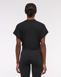 YPB Active Featherweight Tie-Front Tee