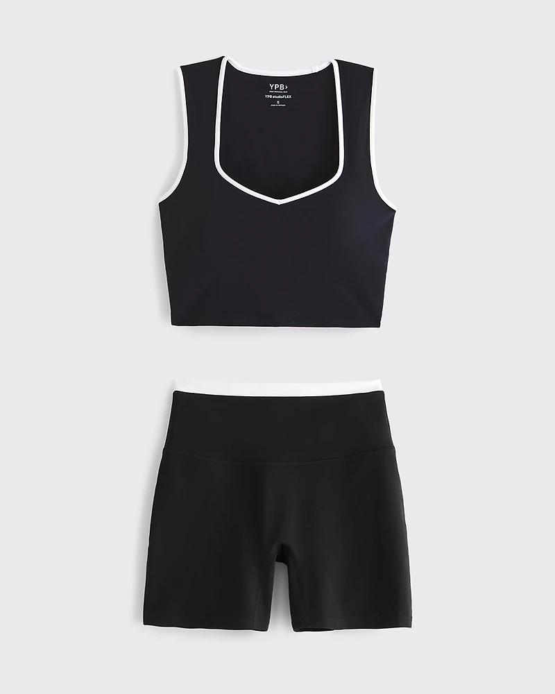 YPB studioFLEX Tank & Bike Short Set