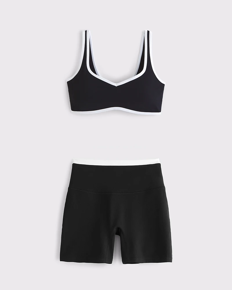 YPB studioFLEX Sports Bra & Bike Short Set