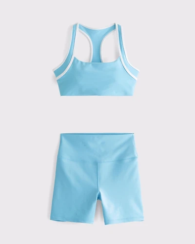 YPB sculptLUX Sports Bra & Bike Short Set