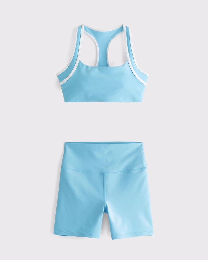 YPB sculptLUX Sports Bra & Bike Short Set