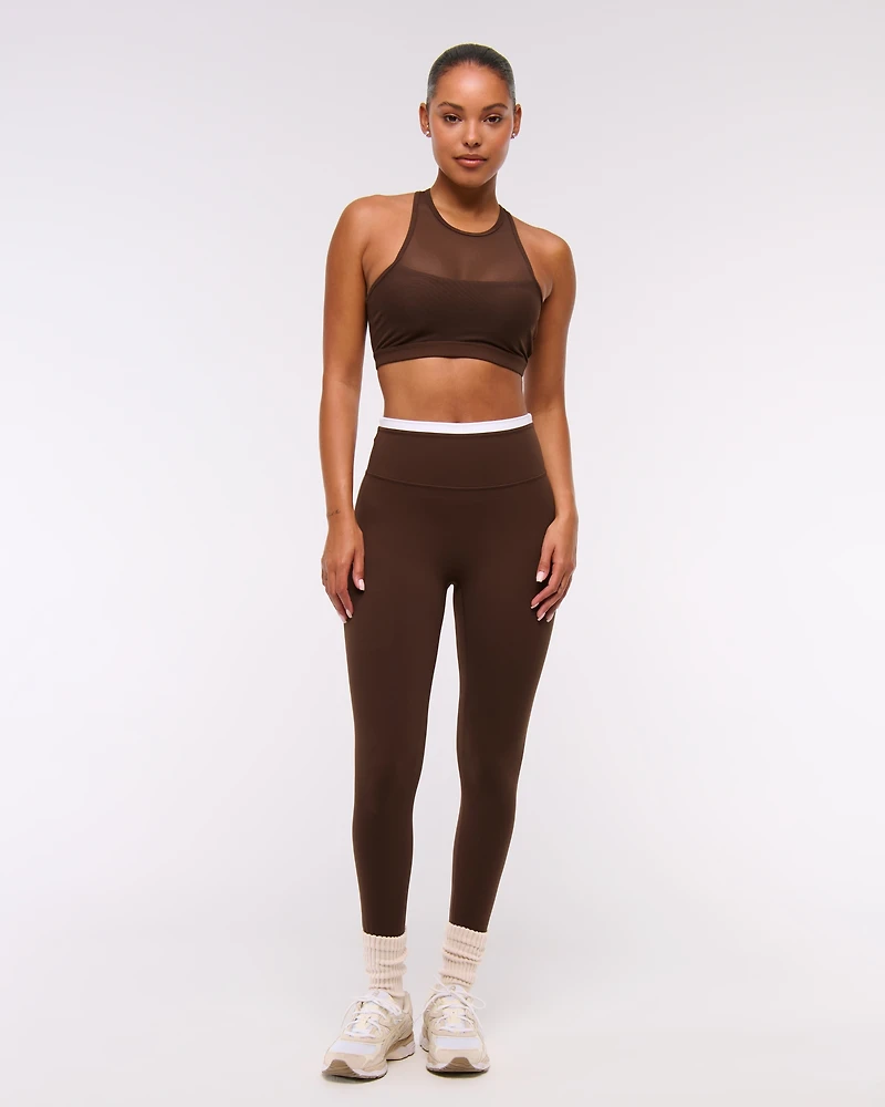 YPB studioFLEX High-Neck Mesh Sports Bra
