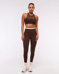 YPB studioFLEX High-Neck Mesh Sports Bra