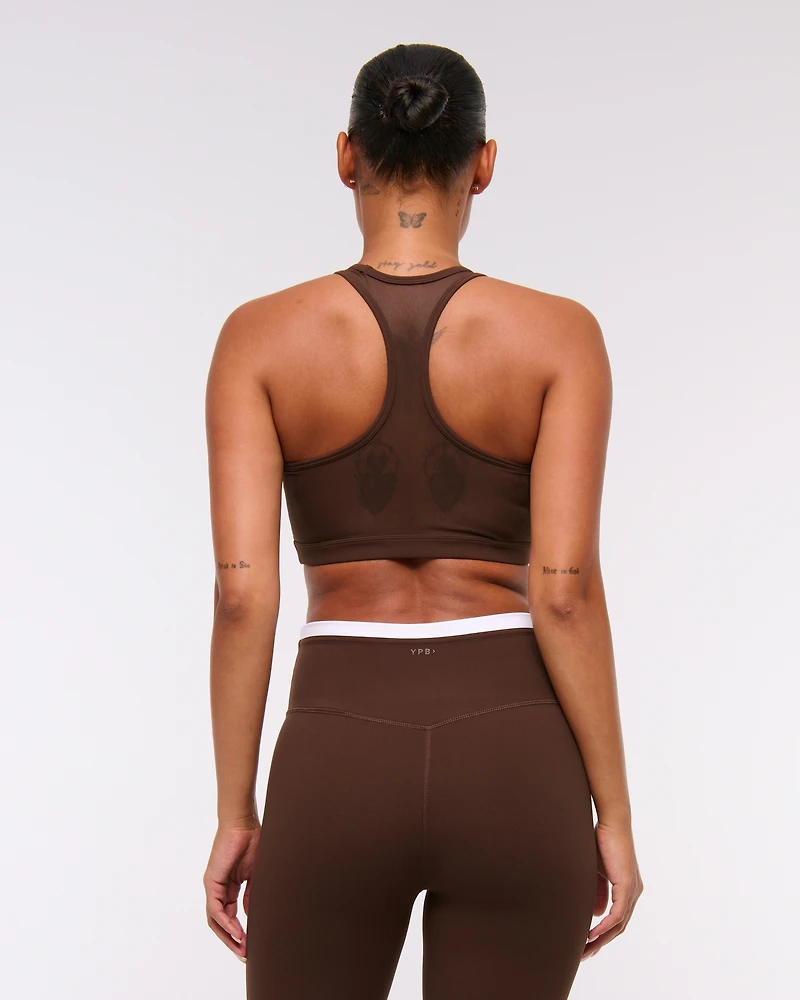YPB studioFLEX High-Neck Mesh Sports Bra