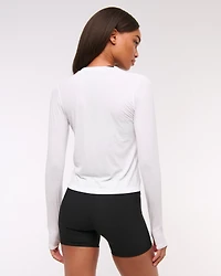 YPB Active Featherweight Tie-Front Cardigan