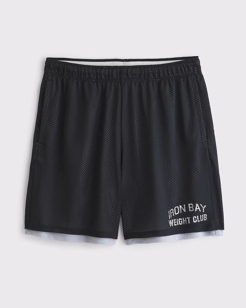 YPB Double-Layered Mesh Short