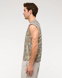 YPB Heavyweight Cotton Extended Shoulder Tank