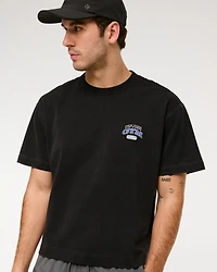 YPB Active Cropped Heavyweight Cotton Graphic Tee