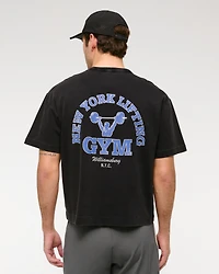YPB Active Cropped Heavyweight Cotton Graphic Tee