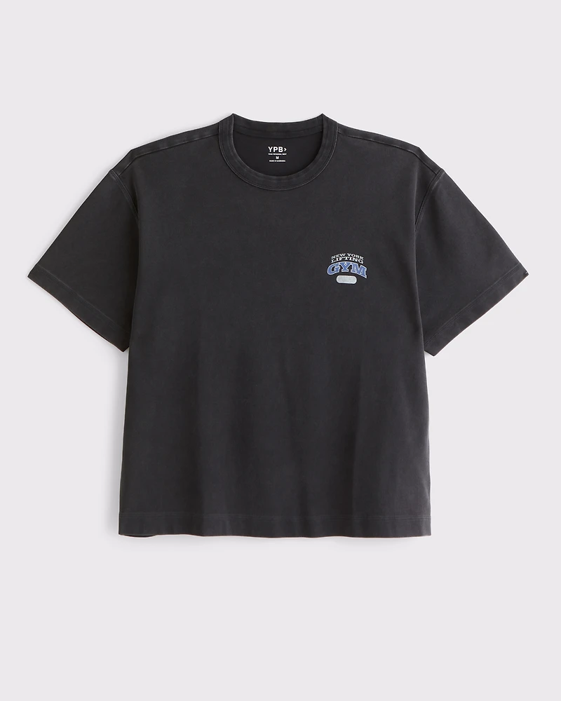 YPB Active Cropped Heavyweight Cotton Graphic Tee