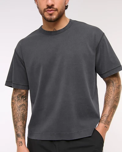 YPB Active Cropped Heavyweight Cotton Graphic Tee