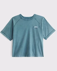 YPB Active Shrunken Cropped Heavyweight Cotton Tee