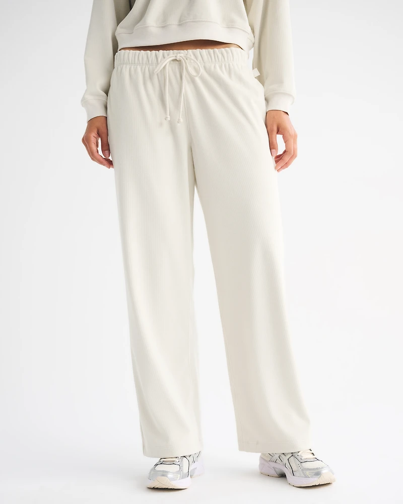 YPB superSOFT Rib Wide Leg Sweatpant