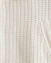 Cropped Stitched Sweater Shirt Jacket