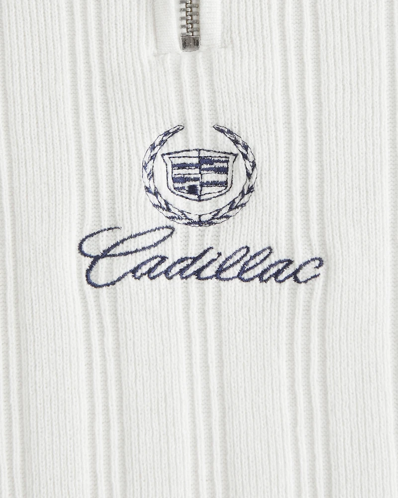 Cadillac Zip Sweater Polo