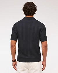 Classic Stitch Johnny Collar Sweater Polo