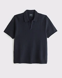 Classic Stitch Johnny Collar Sweater Polo