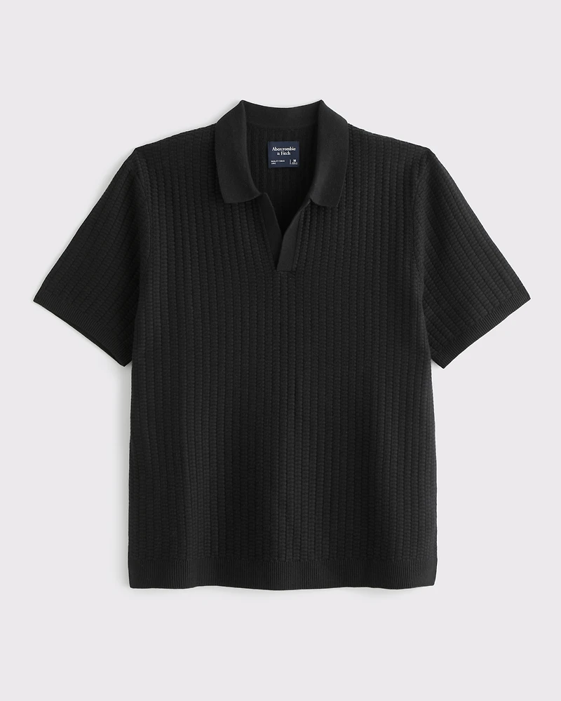 Classic Stitch Johnny Collar Sweater Polo