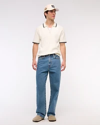 Tipped Zip Sweater Polo