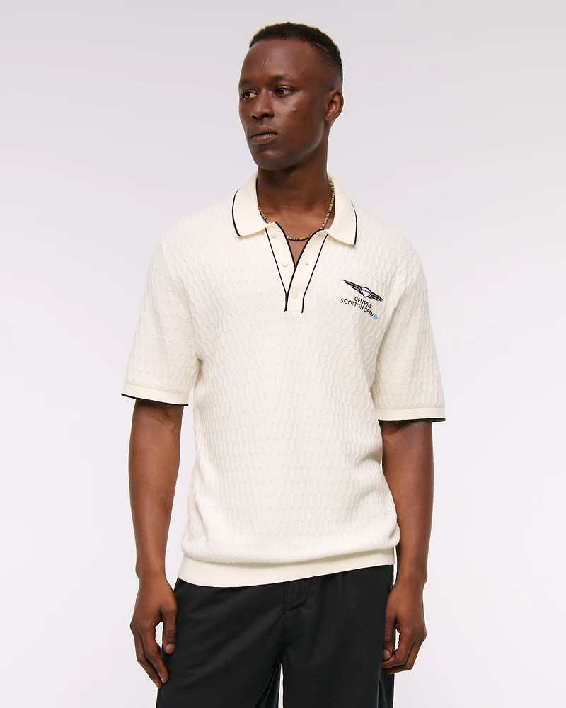 PGA Scottish Open 3-Button Sweater Polo