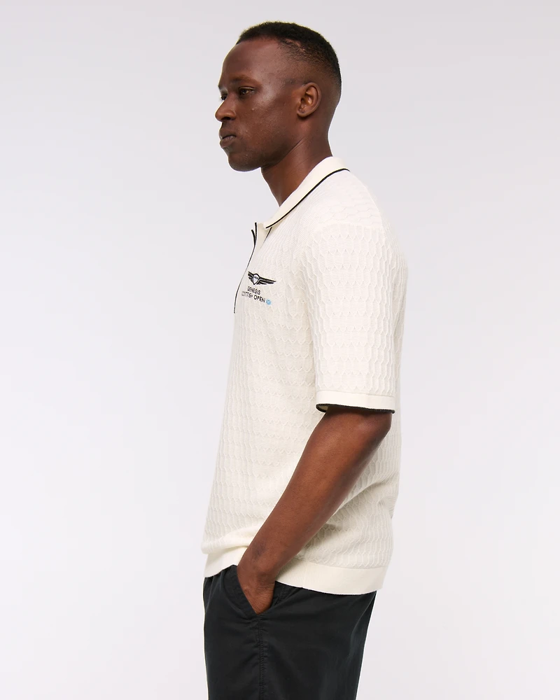 PGA Scottish Open 3-Button Sweater Polo