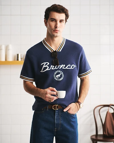 Bronco Soccer Jersey-Inspired Sweater