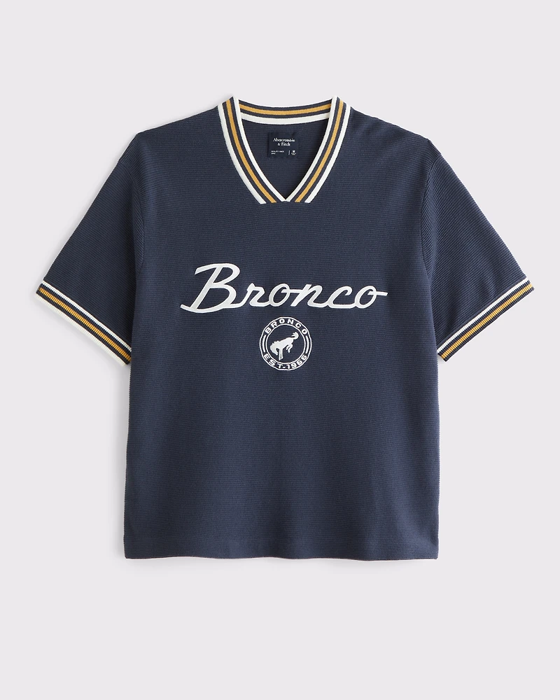 Bronco Soccer Jersey-Inspired Sweater