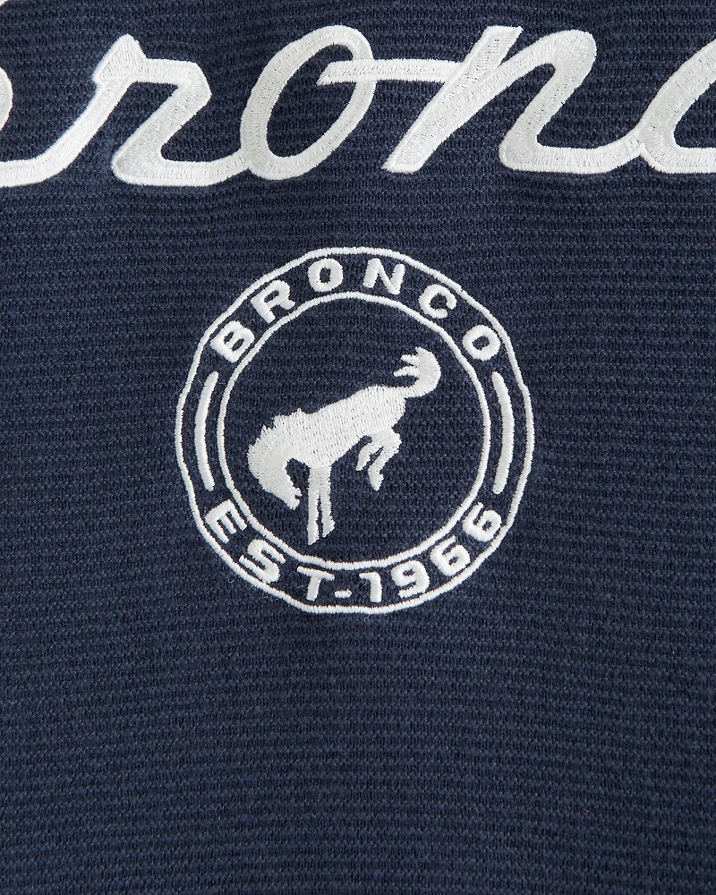 Bronco Soccer Jersey-Inspired Sweater