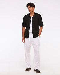 Cable Button-Through Sweater Polo