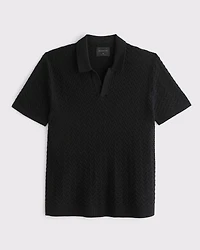 Pima Cotton Johnny Collar Sweater Polo
