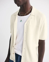 Western Button-Through Sweater Polo