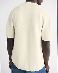 Western Button-Through Sweater Polo