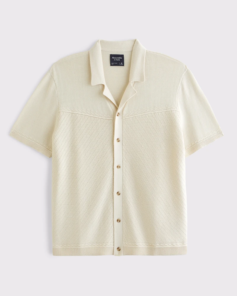 Western Button-Through Sweater Polo