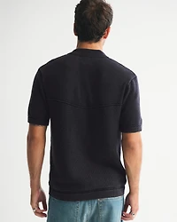 Western Button-Through Sweater Polo
