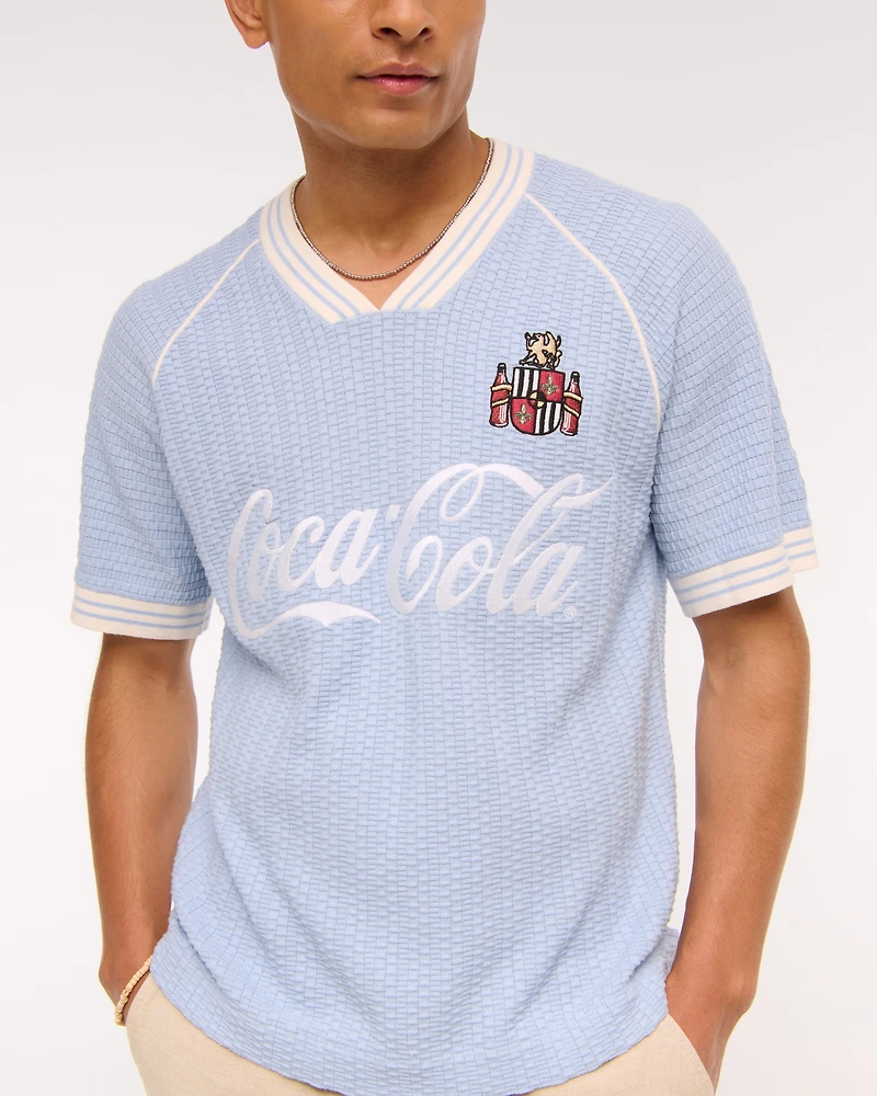 Coca-Cola Soccer Jersey-Inspired Sweater