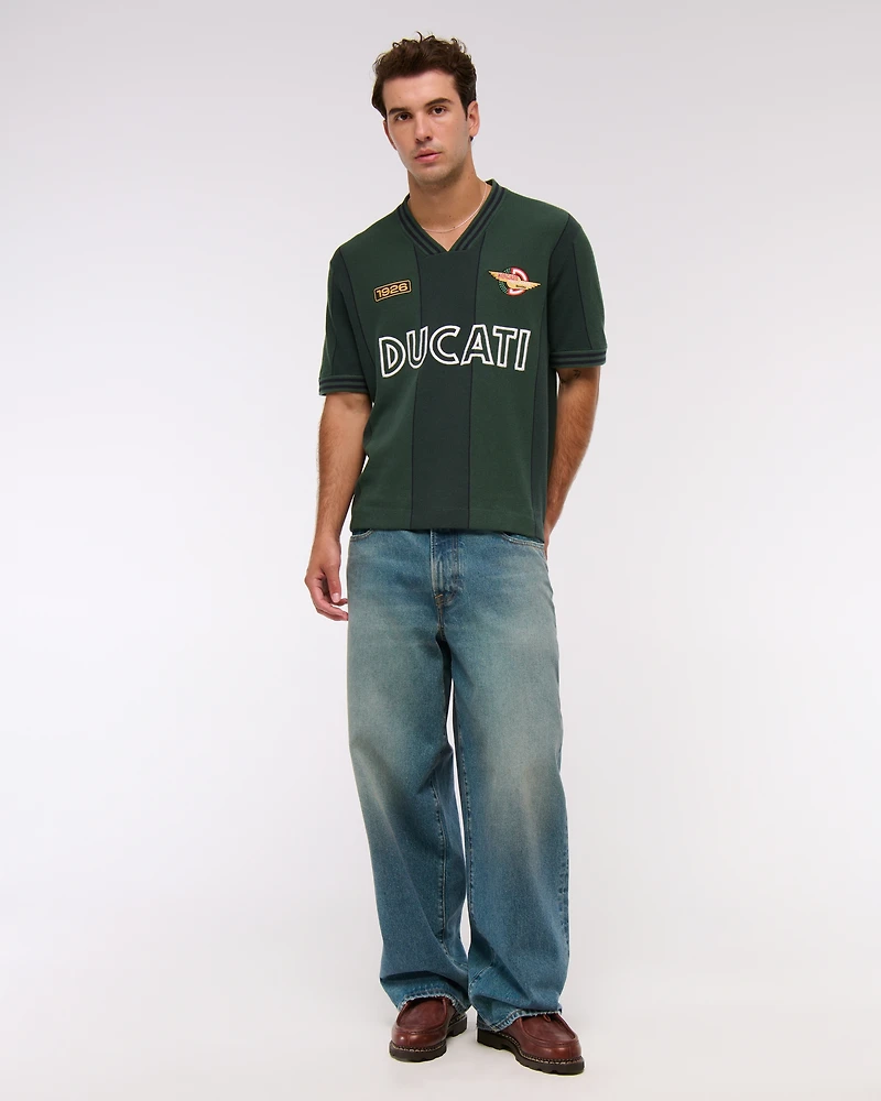 Coca-Cola Soccer Jersey-Inspired Sweater