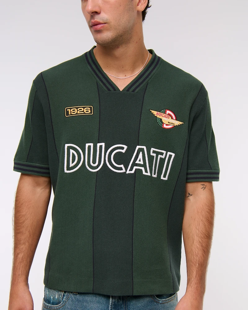 Coca-Cola Soccer Jersey-Inspired Sweater