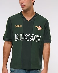 Coca-Cola Soccer Jersey-Inspired Sweater