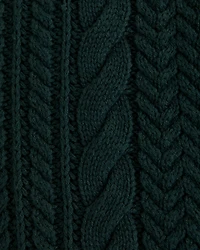 Oversized Cable V-Neck Sweater