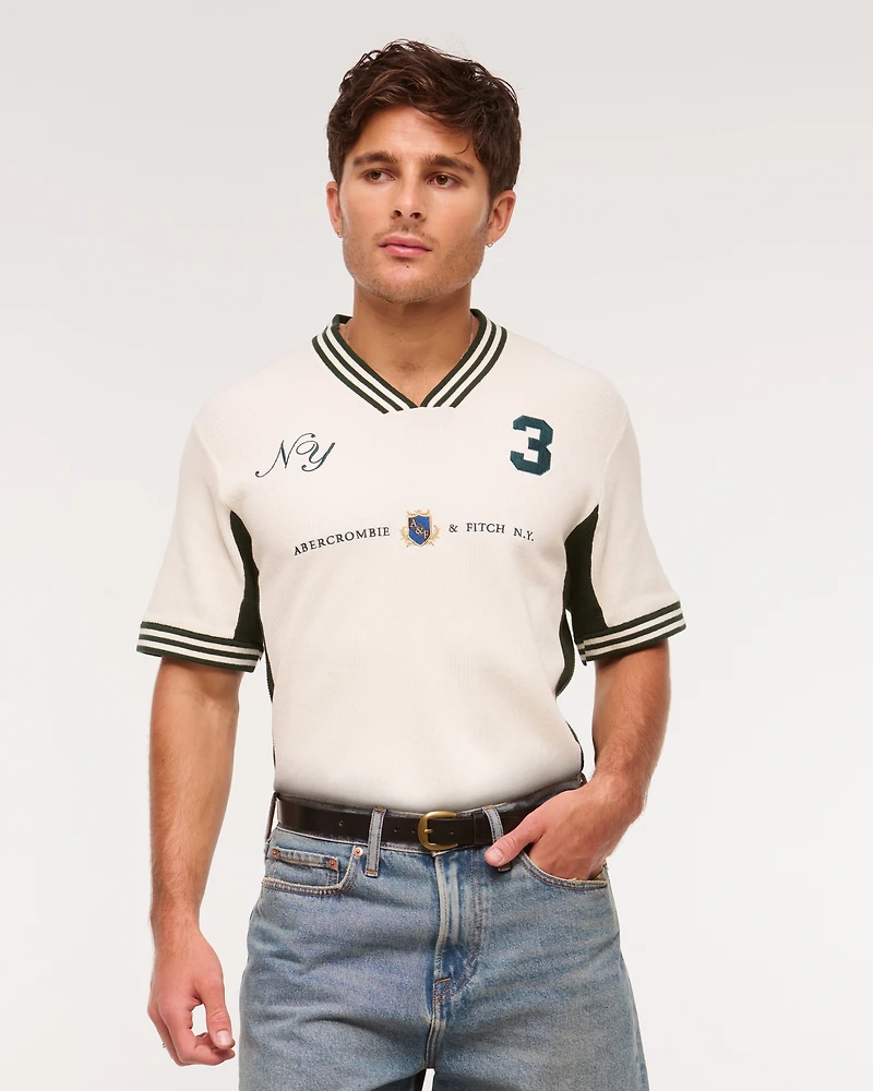 Soccer Jersey-Inspired Sweater